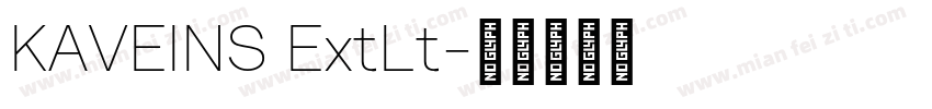 KAVEINS ExtLt字体转换